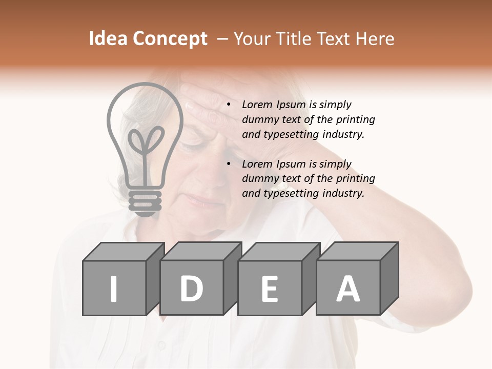 Idea Worry Concentration PowerPoint Template