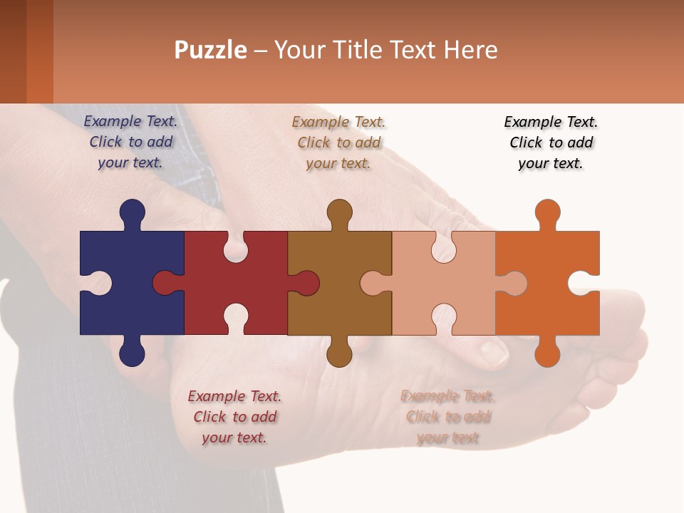 Cutout Sole Sprain PowerPoint Template