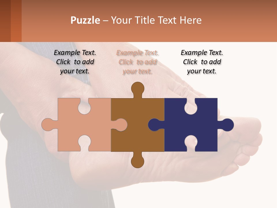 Cutout Sole Sprain PowerPoint Template