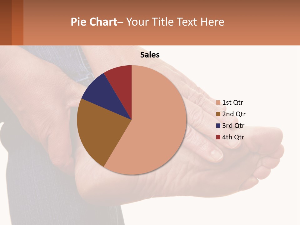 Cutout Sole Sprain PowerPoint Template