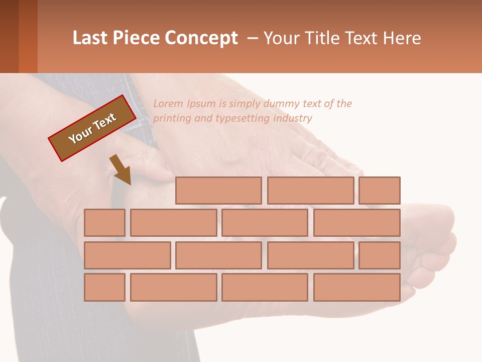 Cutout Sole Sprain PowerPoint Template