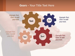 Cutout Sole Sprain PowerPoint Template