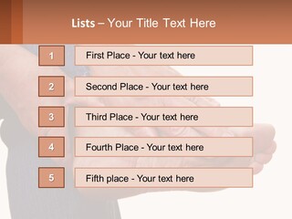 Cutout Sole Sprain PowerPoint Template