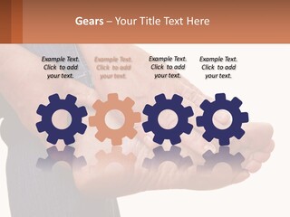 Cutout Sole Sprain PowerPoint Template