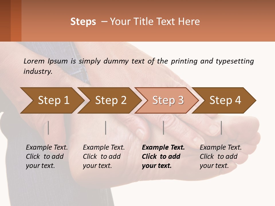 Cutout Sole Sprain PowerPoint Template