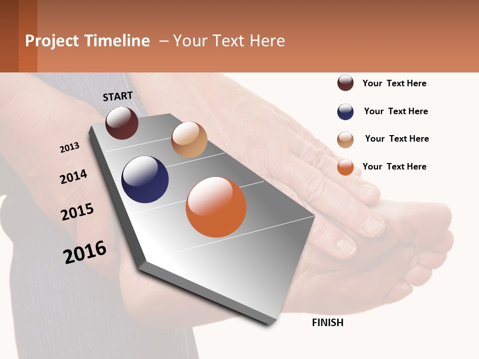 Cutout Sole Sprain PowerPoint Template