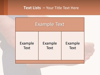 Cutout Sole Sprain PowerPoint Template