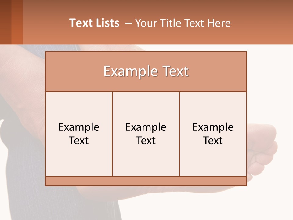 Cutout Sole Sprain PowerPoint Template