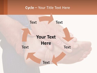 Cutout Sole Sprain PowerPoint Template