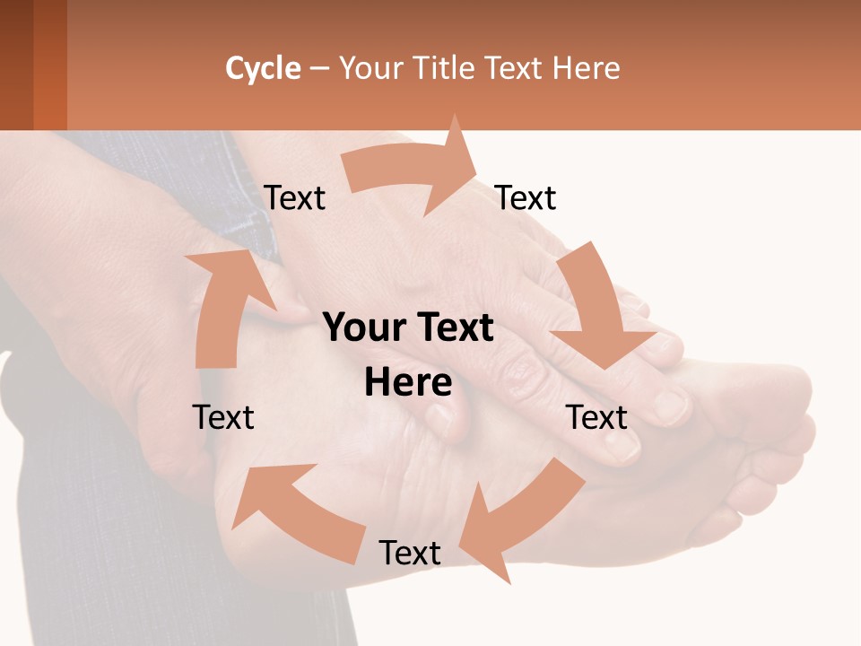 Cutout Sole Sprain PowerPoint Template