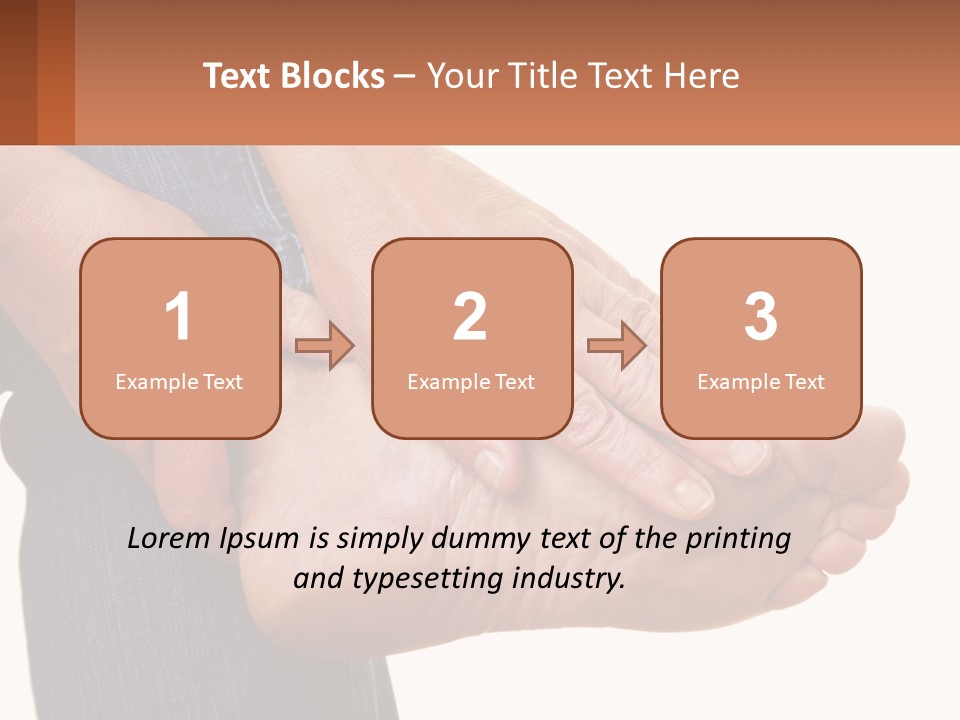 Cutout Sole Sprain PowerPoint Template