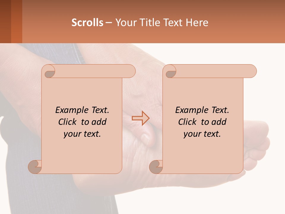Cutout Sole Sprain PowerPoint Template