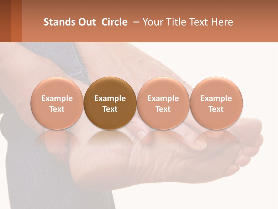 Cutout Sole Sprain PowerPoint Template