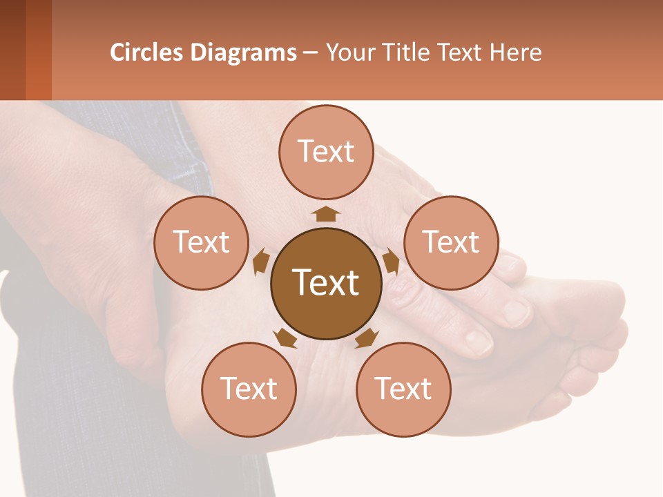 Cutout Sole Sprain PowerPoint Template