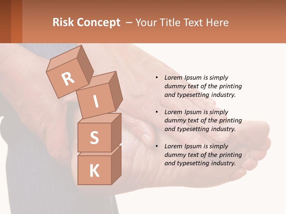 Cutout Sole Sprain PowerPoint Template