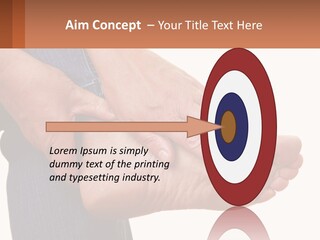 Cutout Sole Sprain PowerPoint Template