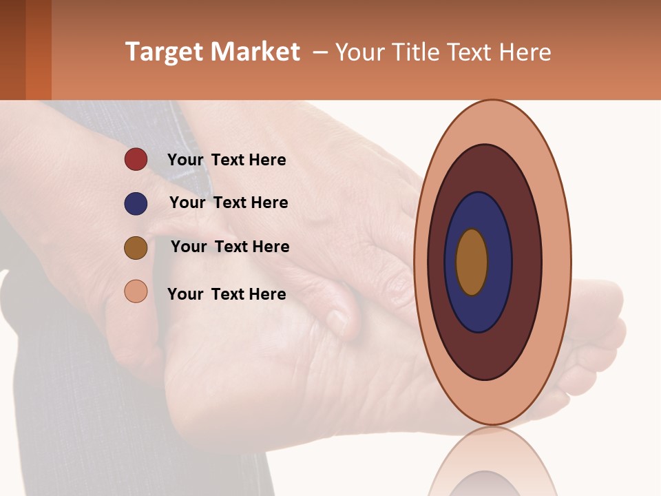 Cutout Sole Sprain PowerPoint Template