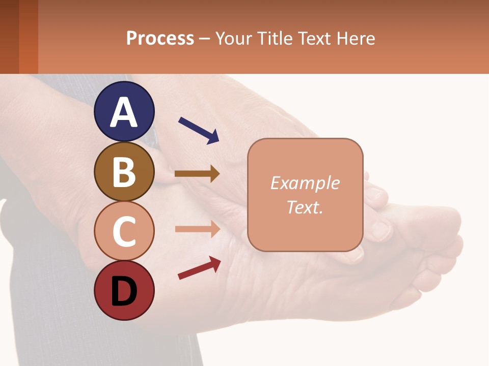 Cutout Sole Sprain PowerPoint Template