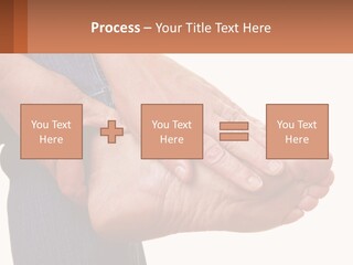 Cutout Sole Sprain PowerPoint Template