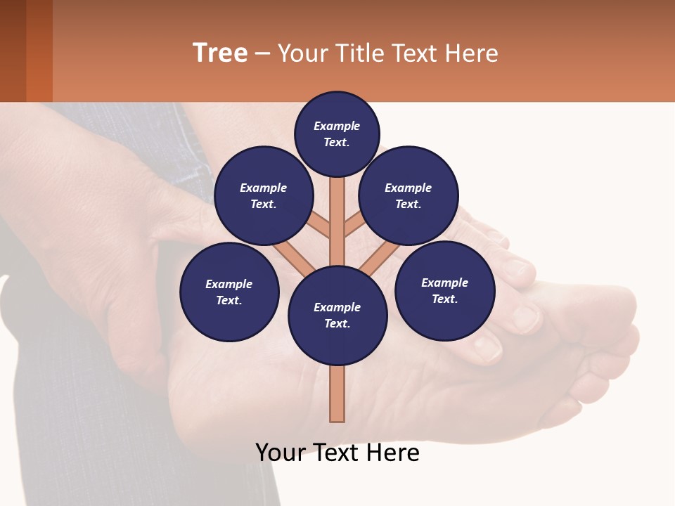 Cutout Sole Sprain PowerPoint Template