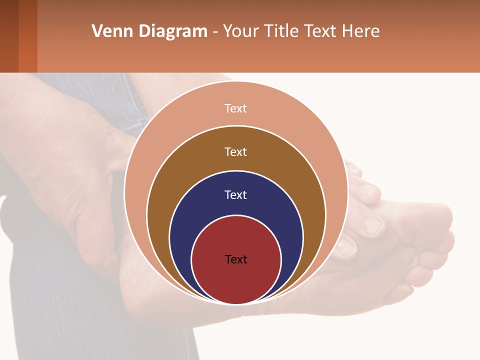 Cutout Sole Sprain PowerPoint Template