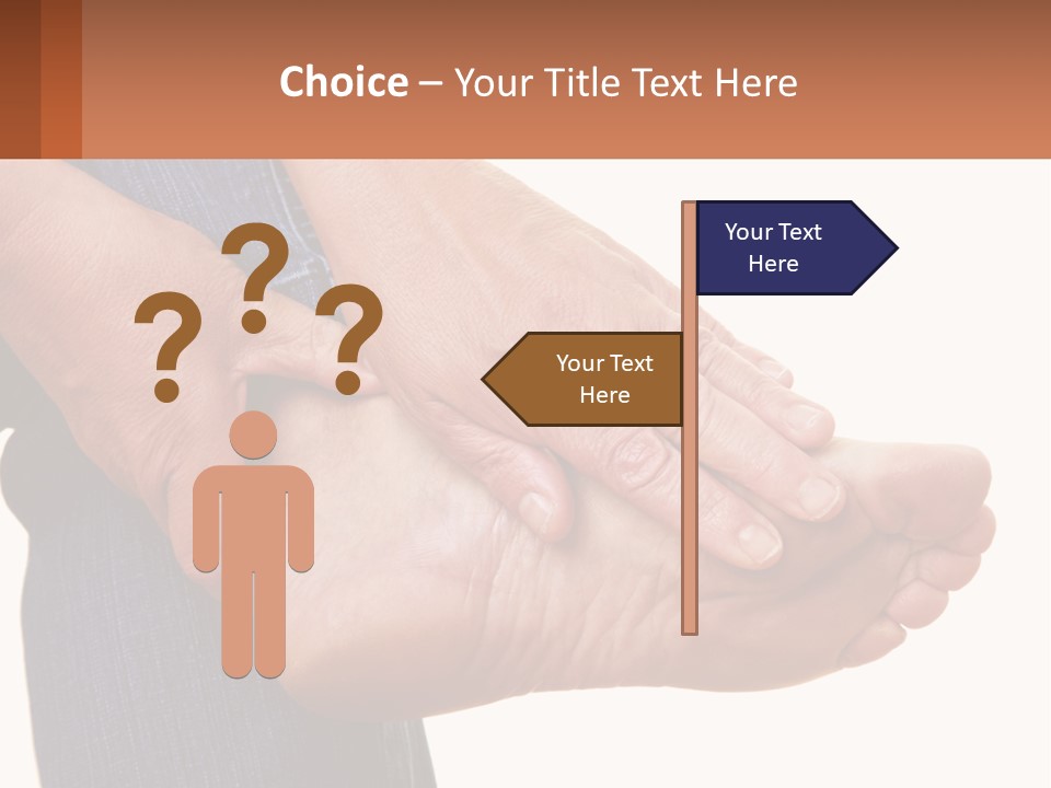 Cutout Sole Sprain PowerPoint Template