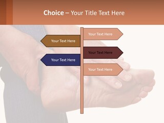 Cutout Sole Sprain PowerPoint Template