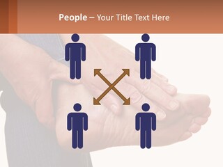 Cutout Sole Sprain PowerPoint Template