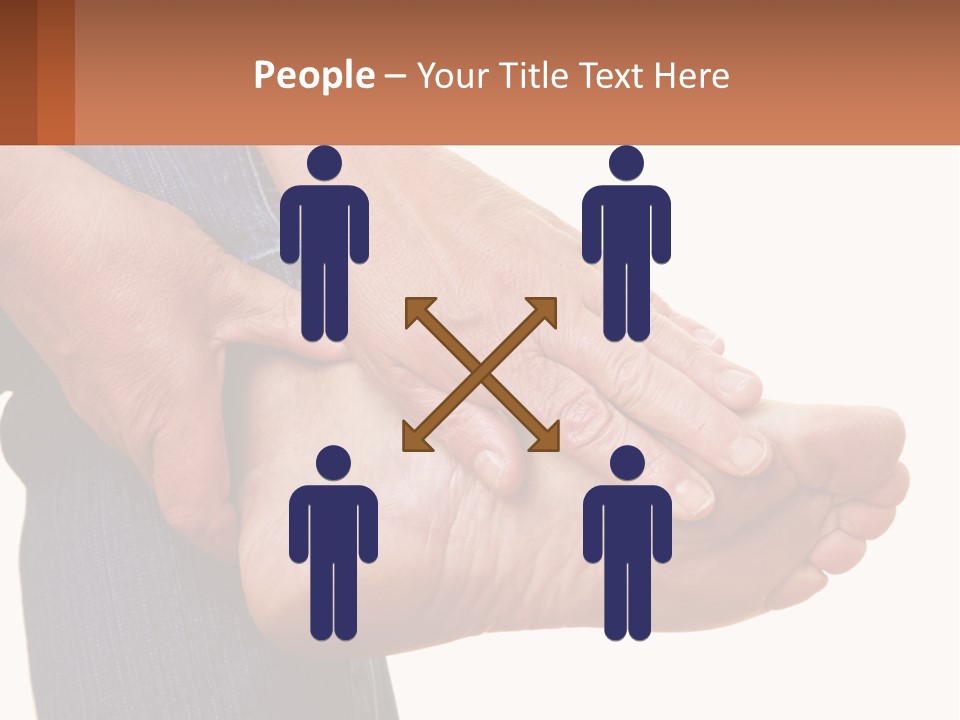 Cutout Sole Sprain PowerPoint Template