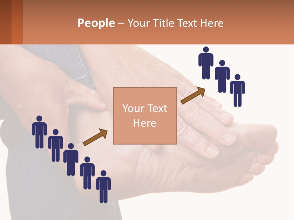 Cutout Sole Sprain PowerPoint Template