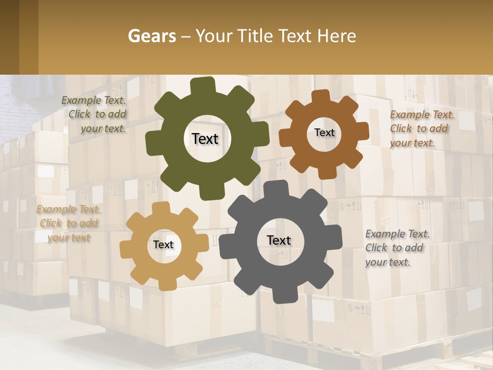 Box Industry Shipping PowerPoint Template