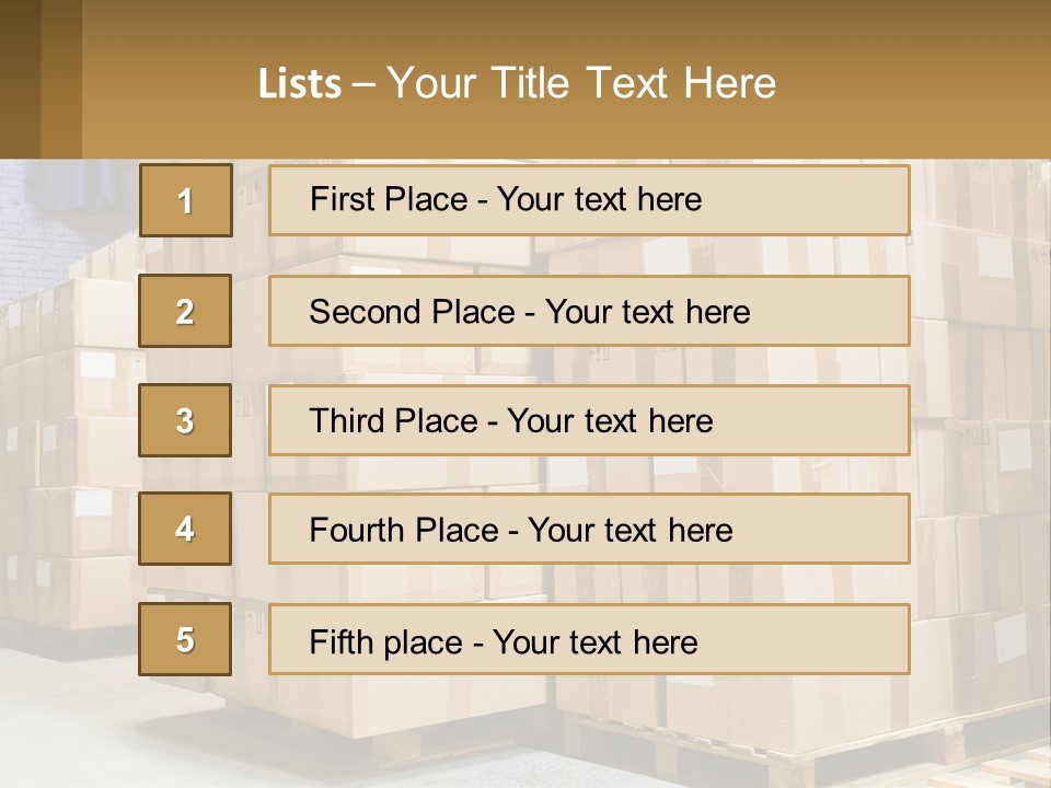 Box Industry Shipping PowerPoint Template