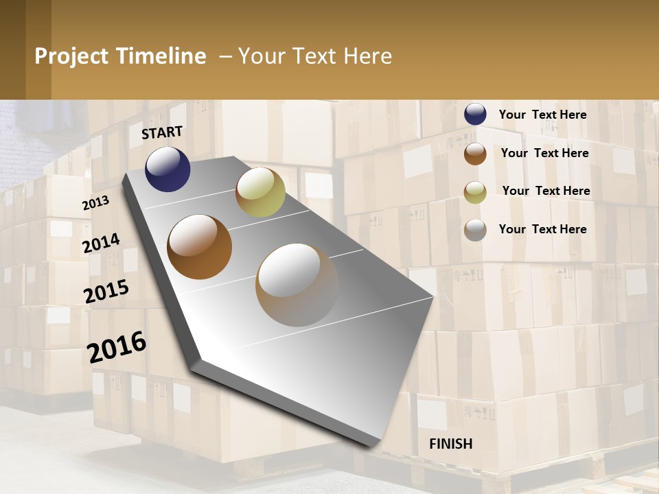 Box Industry Shipping PowerPoint Template