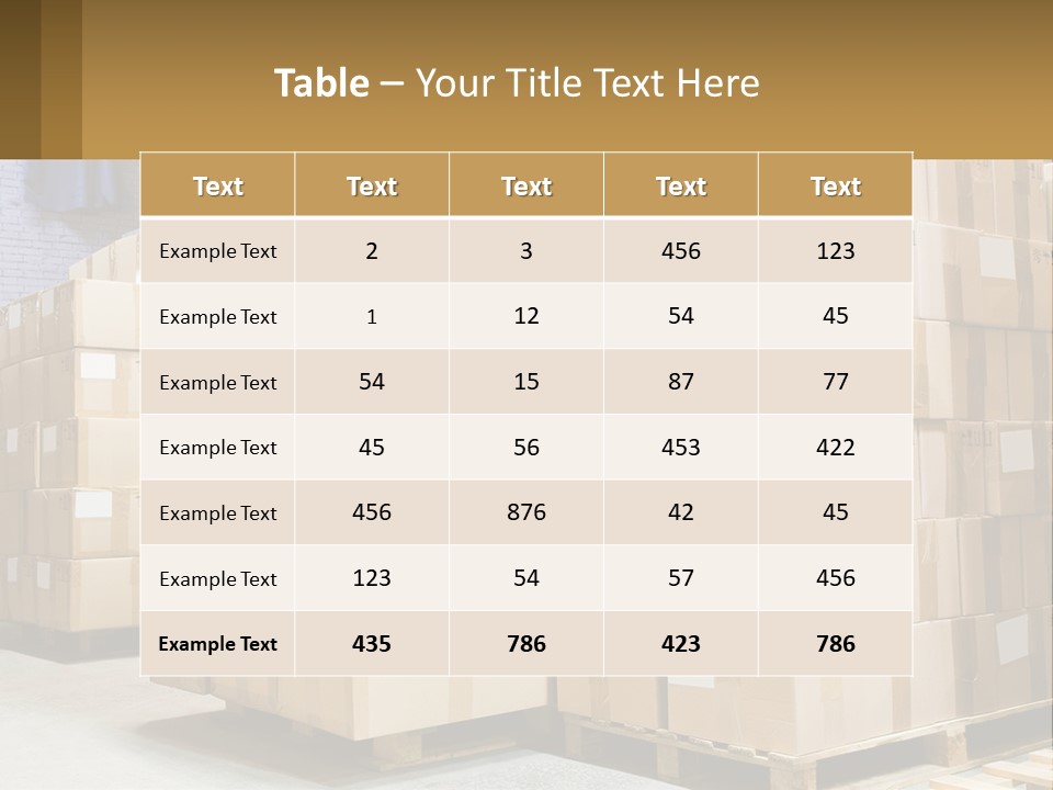 Box Industry Shipping PowerPoint Template