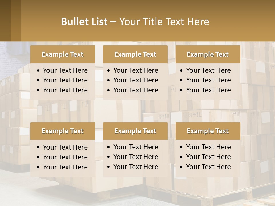 Box Industry Shipping PowerPoint Template