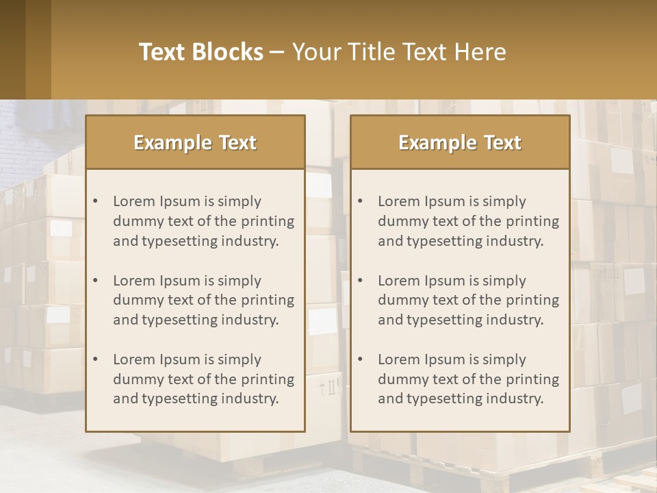 Box Industry Shipping PowerPoint Template