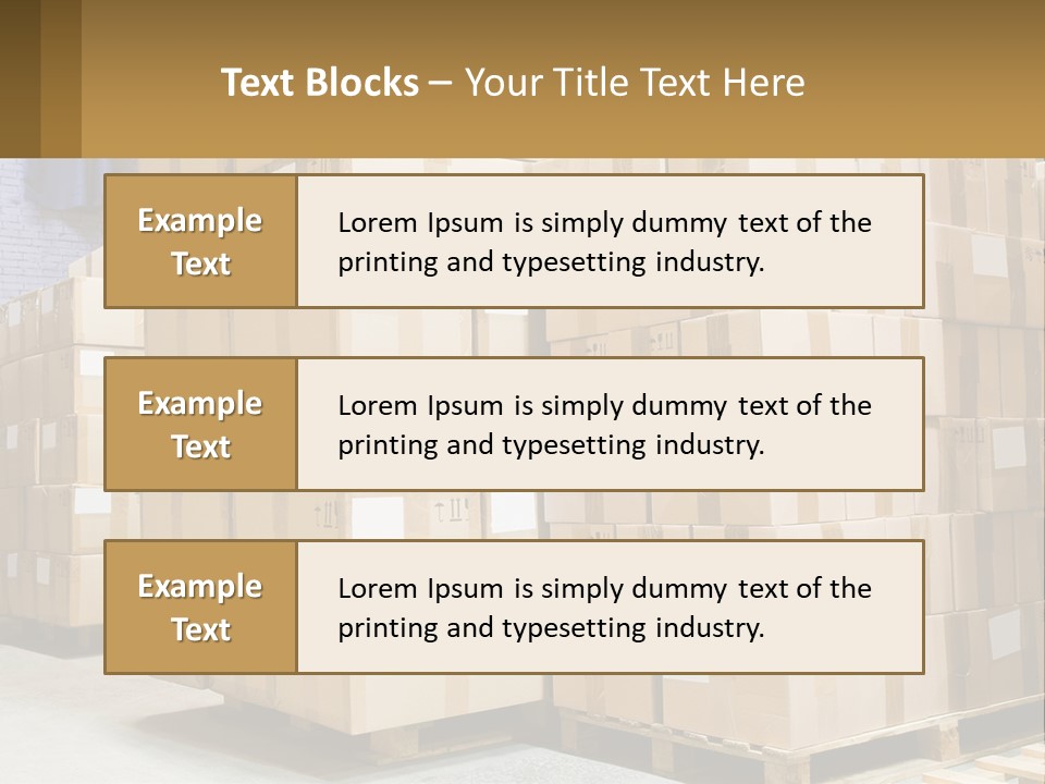 Box Industry Shipping PowerPoint Template