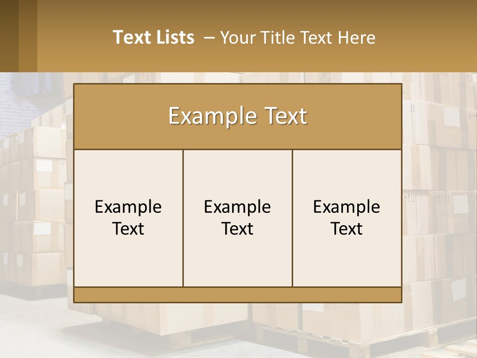 Box Industry Shipping PowerPoint Template