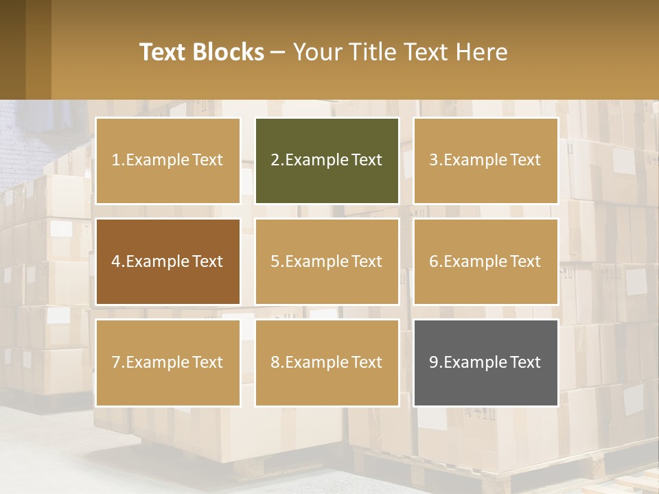 Box Industry Shipping PowerPoint Template