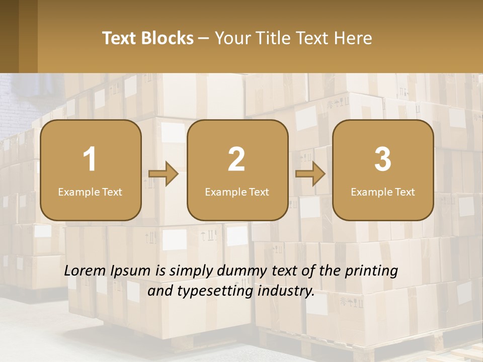 Box Industry Shipping PowerPoint Template
