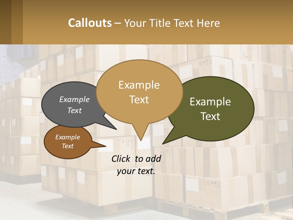 Box Industry Shipping PowerPoint Template