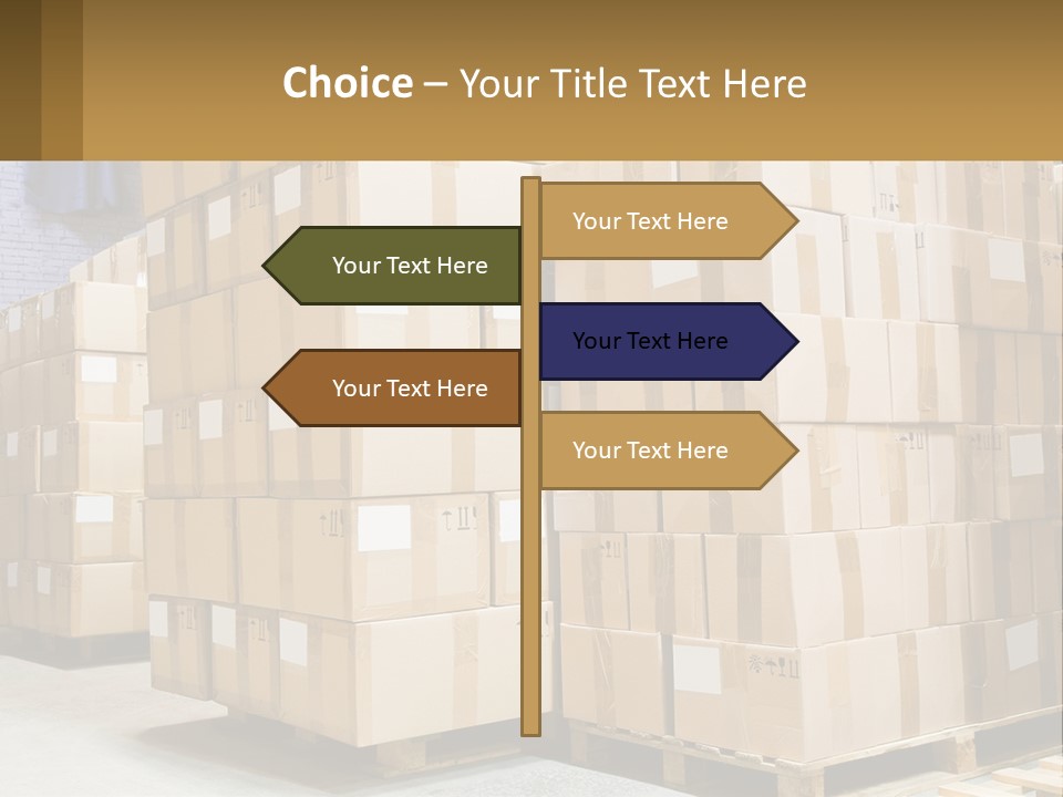 Box Industry Shipping PowerPoint Template