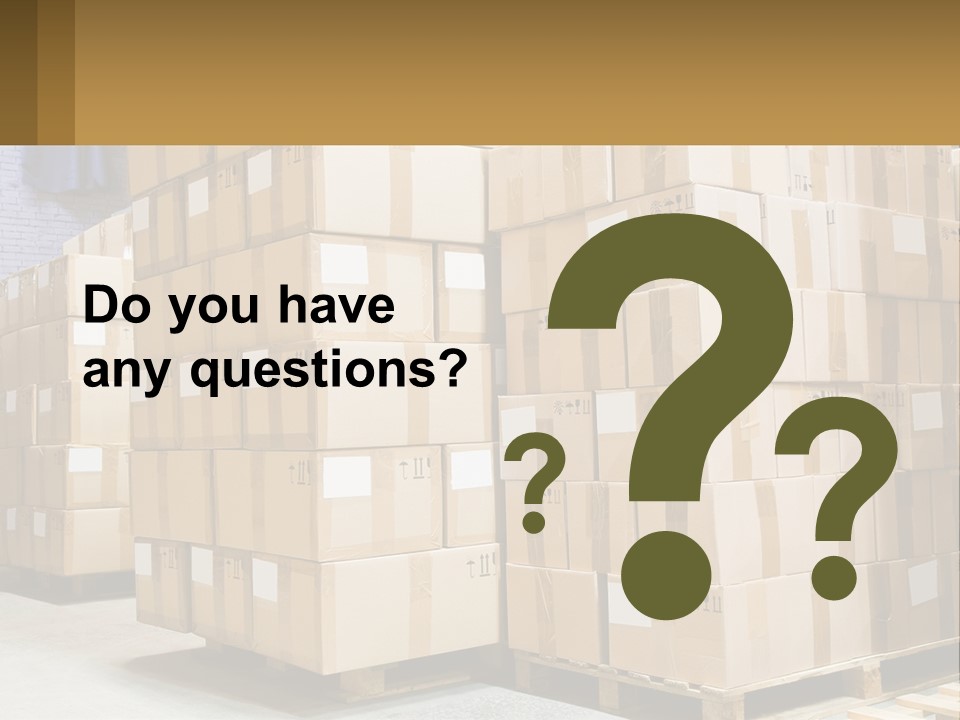 Box Industry Shipping PowerPoint Template