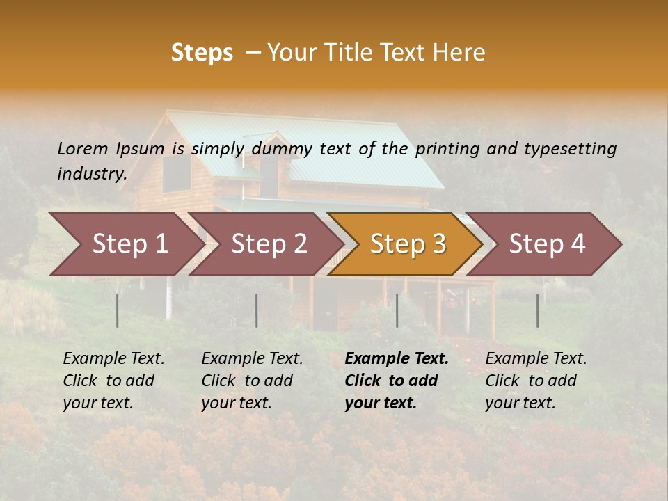 Trees Autum Colorful PowerPoint Template