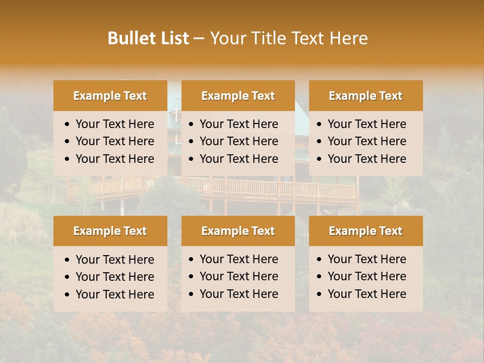 Trees Autum Colorful PowerPoint Template