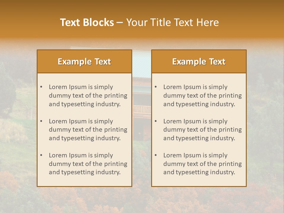 Trees Autum Colorful PowerPoint Template