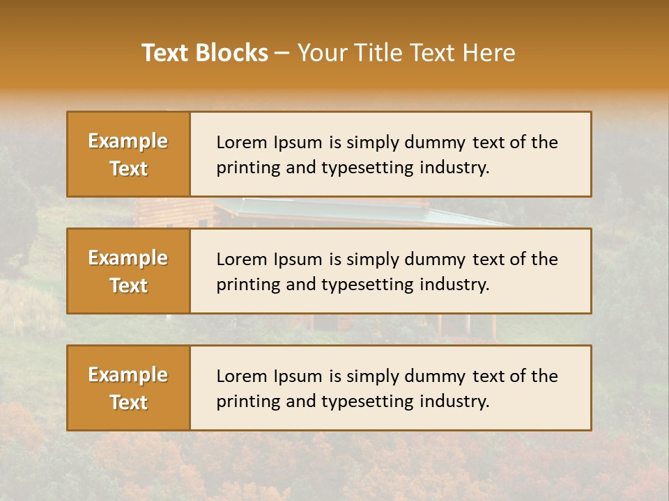 Trees Autum Colorful PowerPoint Template