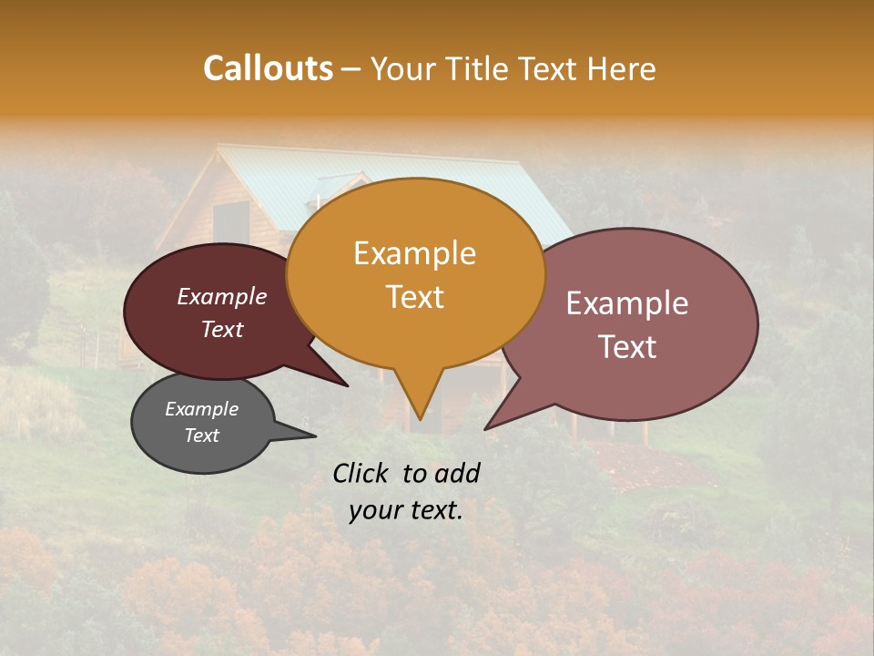 Trees Autum Colorful PowerPoint Template