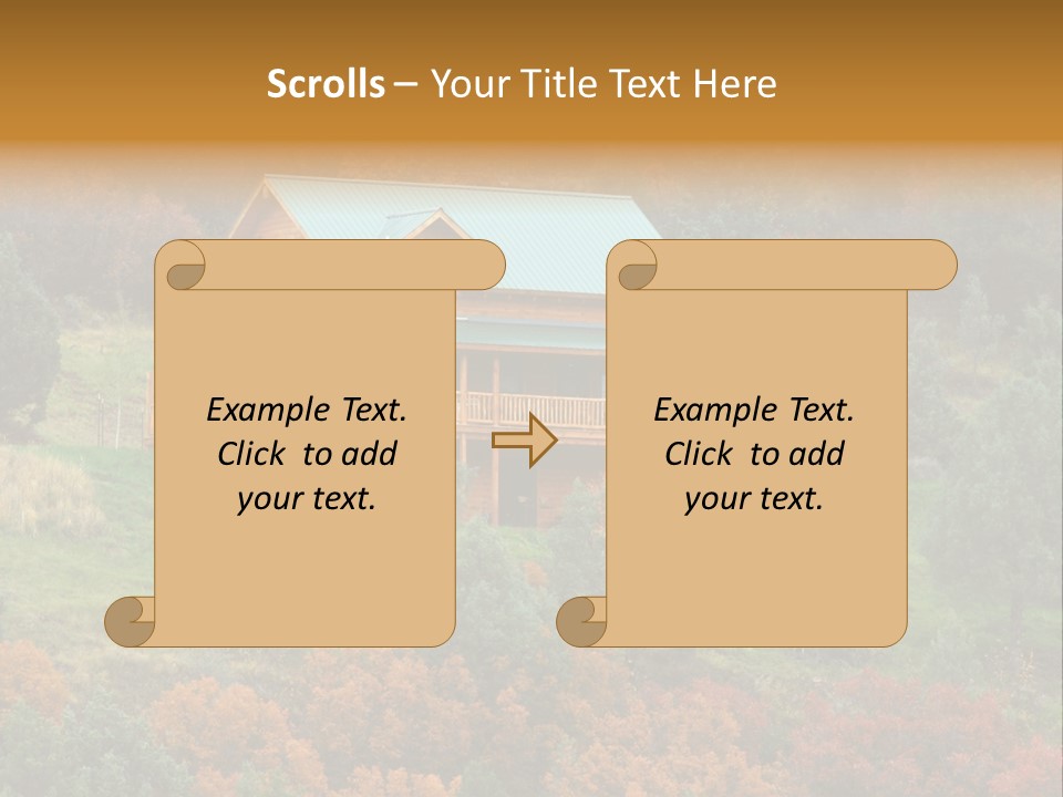 Trees Autum Colorful PowerPoint Template