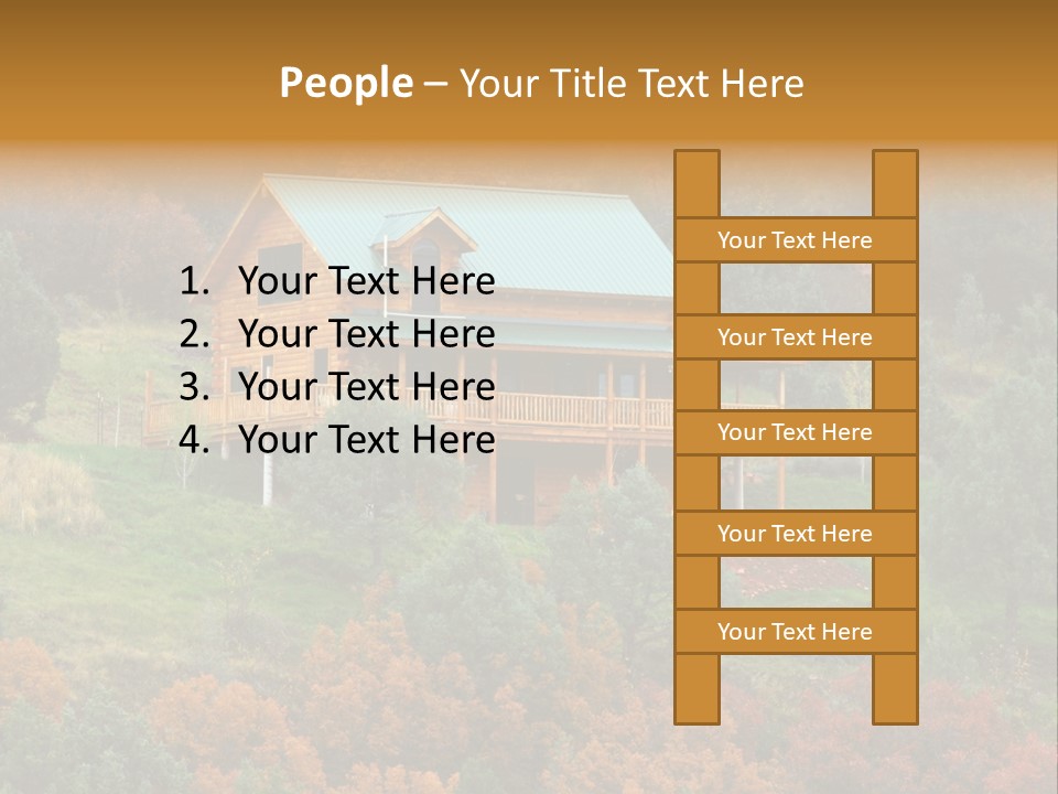 Trees Autum Colorful PowerPoint Template